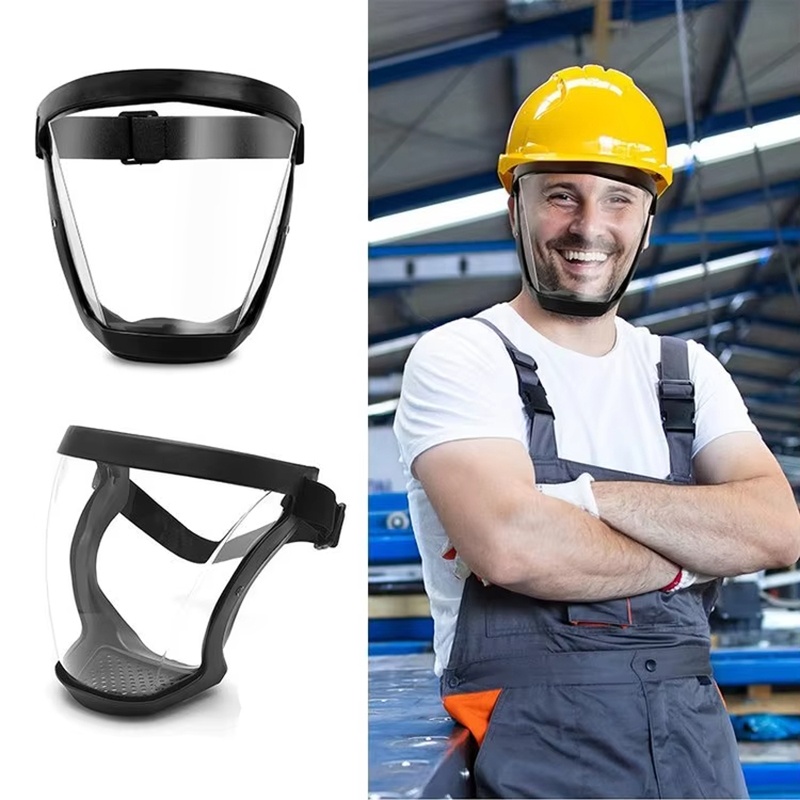 Anti Pollution Mask - หน้ากากใสแบบเต็มหน้า ป้องกันฝุ่น ป้องกันฝ้า ใช้ซ้ำได้ แว่นตานิรภัย HD
